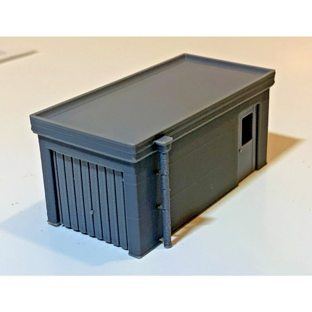 HO Scale Maintenance Garage Railroad Utility Building – Model Train Scenery 1:87